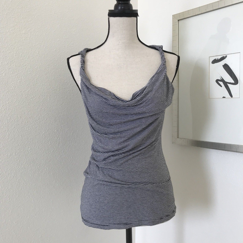🌹🌹Halogen Tank Top size S Striped Drape Neckline